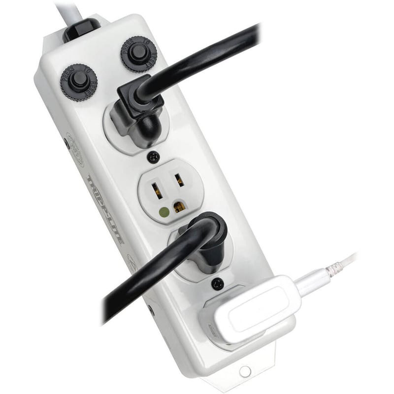 Tripp Lite by Eaton Safe-IT UL 1363A Medical-Grade Power Strip for Patient-Care Vicinity 4x 15A Hospital-Grade Outlets Safety Covers 7 ft. Cord - Thumbnail 2