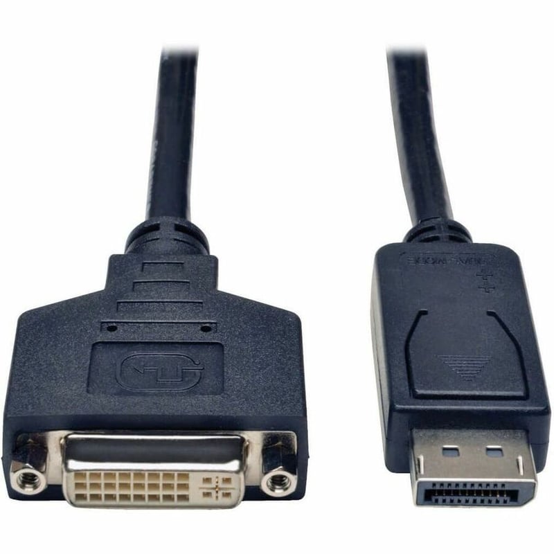 Eaton Tripp Lite Series DisplayPort to DVI Cable Adapter, Converter for DP-M to DVI-I-F, 3 ft. (0.91 m) - Thumbnail 2