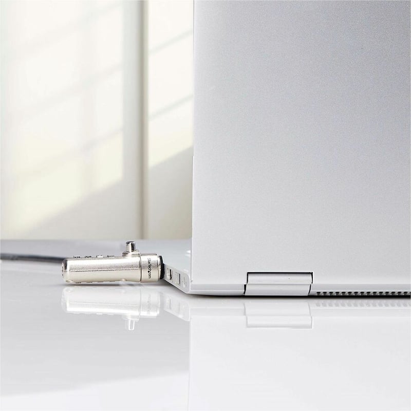 LAPTOP NANO CABLE LOCK 6.6FT COMPUTER DESK ANTI-THEFT SECURITY - Thumbnail 2
