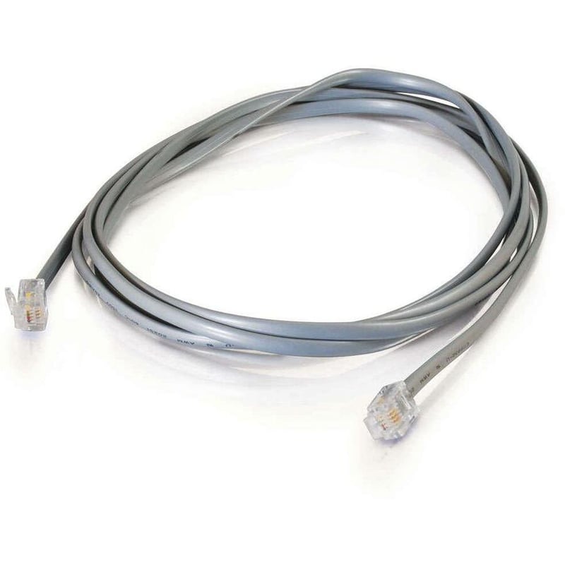 C2G 7ft RJ11 Modular Telephone Cable - Thumbnail 2