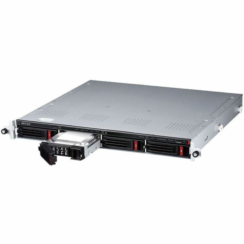 TERASTATION 3430RN 1U RM 8TB 4BAY 2X4TB NAS HD RAID ISCSI 2.5GBE - Thumbnail 3