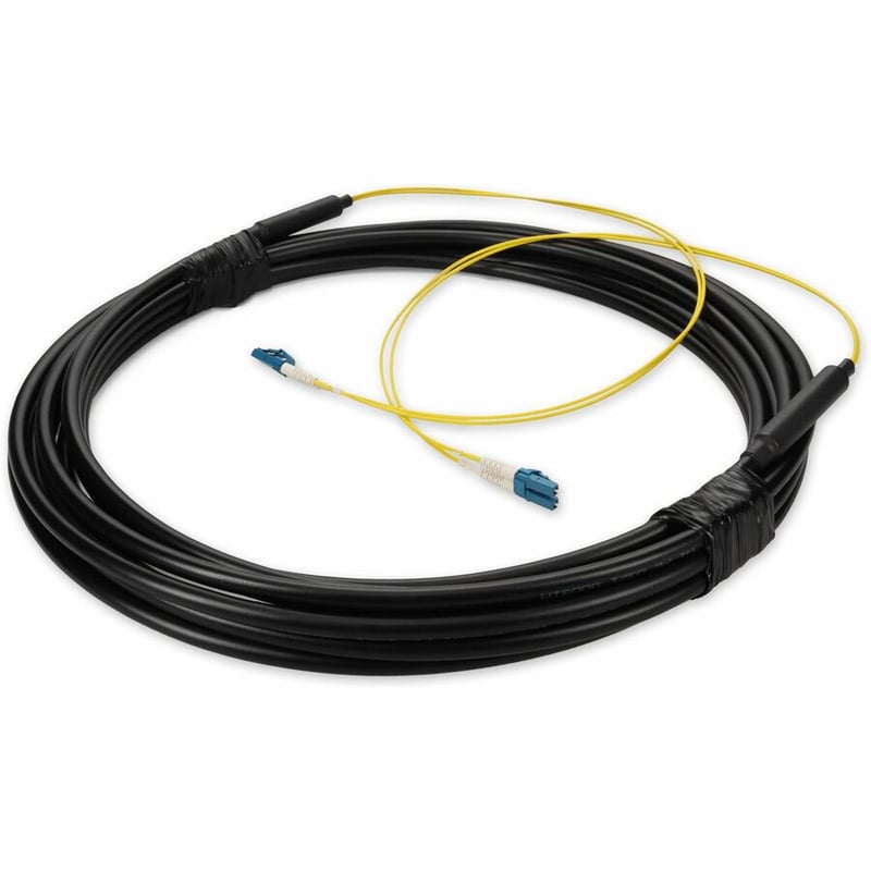 AddOn 4m LC to LC Black OS2 Simplex OFNR (Riser-Rated) SMF Fiber Outdoor Patch Cable - Thumbnail 5