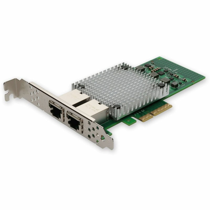 AddOn 10Gbs Dual RJ-45 Port 100m PCIe 3.0 x8 Network Interface Card - Thumbnail 1