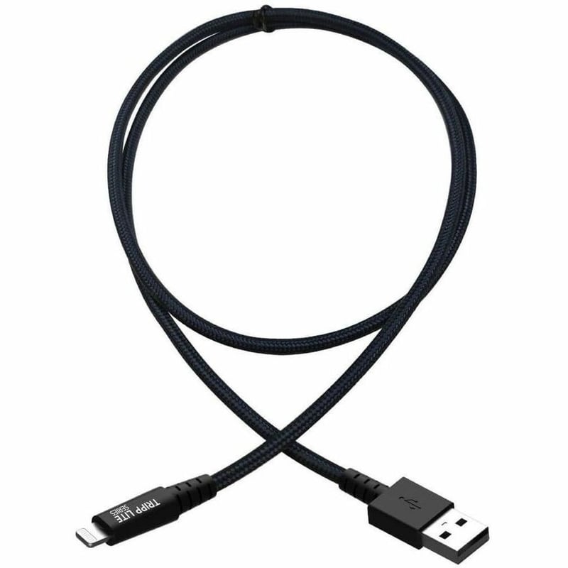 Eaton Tripp Lite Series Heavy-Duty USB-A to Lightning Sync/Charge Cable, UHMWPE and Aramid Fibers, MFi Certified - 6 ft. (1.83 m) - Thumbnail 2