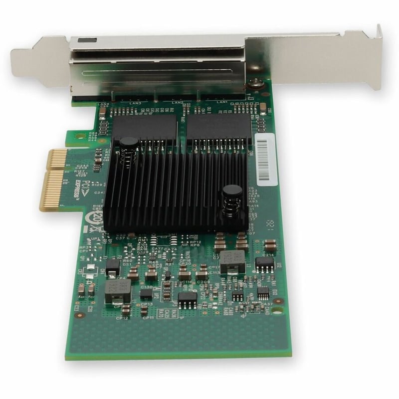 AddOn Intel EXPI9404PTL Comparable 10/100/1000Mbs Quad Open RJ-45 Port 100m PCIe x4 Network Interface Card - Thumbnail 4