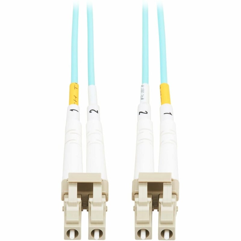 Eaton Tripp Lite Series 10Gb Duplex Multimode 50/125 OM3 OFNP Fiber Patch Cable (LC/LC) - Aqua, 6 m (19.7 ft.), TAA - Thumbnail 2