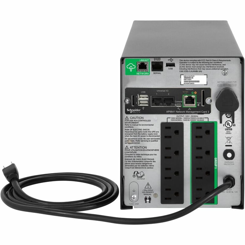 APC by Schneider Electric Smart-UPS 1500VA Tower UPS - Thumbnail 2