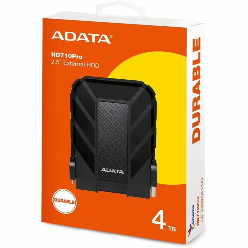 Adata HD710 Pro AHD710P-4TU31-CBK 4 TB Hard Drive - 2.5" External - Black - Thumbnail 1