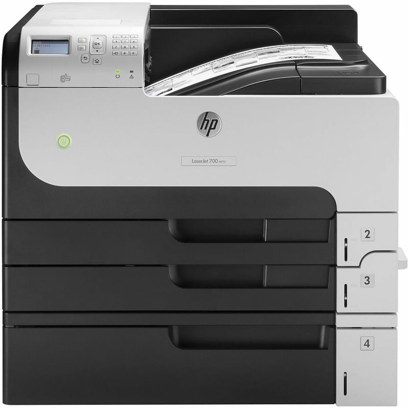 HP LaserJet 700 M712XH Desktop Laser Printer - Monochrome - Thumbnail 2