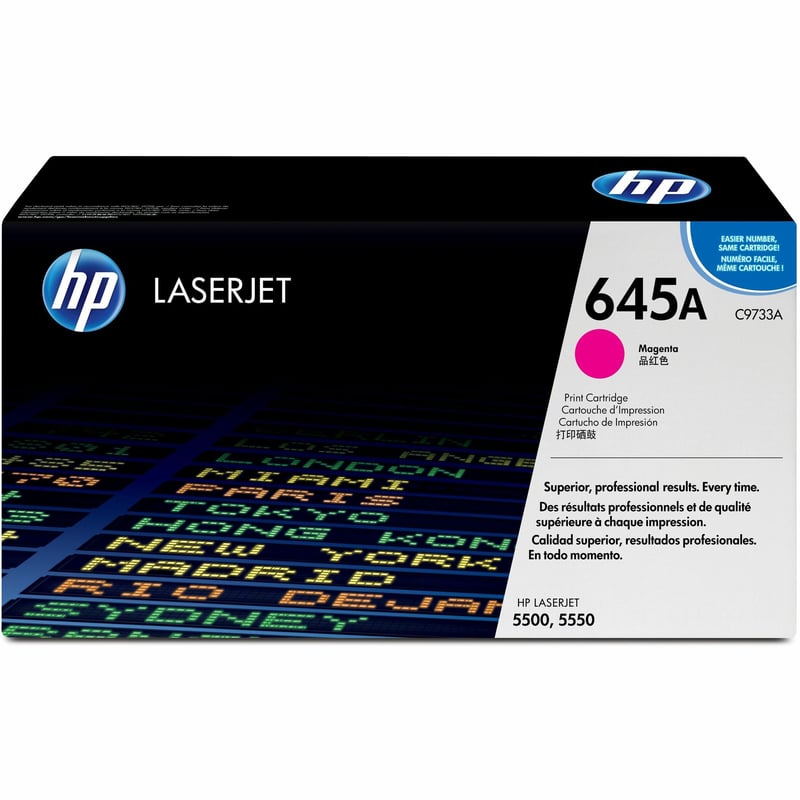 HP 645A (C9733A) Original Laser Toner Cartridge - Single Pack - Magenta - 1 Each - Thumbnail 1