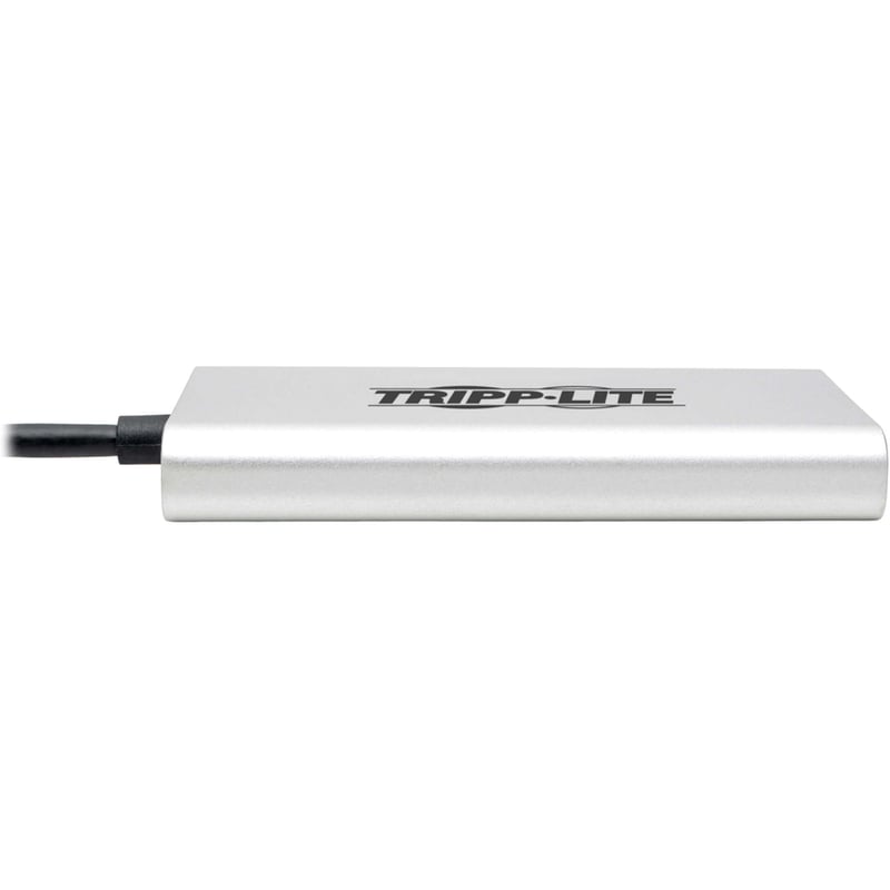 Eaton Tripp Lite Series Dual-Monitor Thunderbolt 3 to DisplayPort Adapter - 4K/5K @ 60 Hz, M/2xF, 4:4:4, Silver - Thumbnail 3