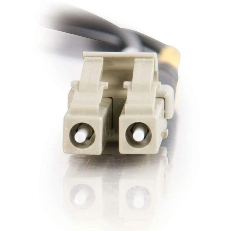 C2G-3m LC-LC 62.5/125 OM1 Duplex Multimode PVC Fiber Optic Cable - Black - Thumbnail 2