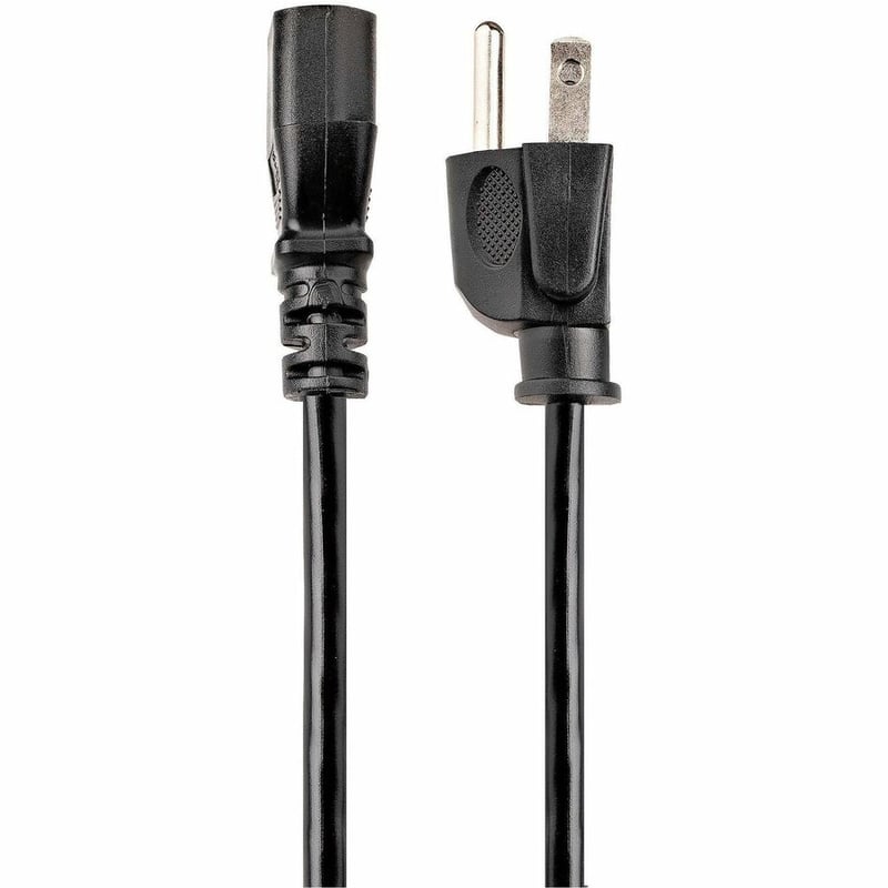 StarTech.com 10ft (3m) Computer Power Cord, NEMA 5-15P to C13, 10A 125V, 18AWG, Black Replacement AC PC Power Cord, TV/Monitor Power Cable - Thumbnail 5