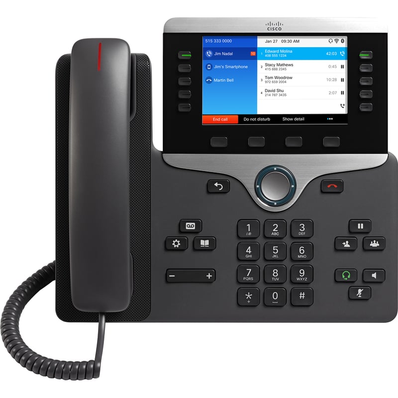 Cisco 8861 IP Phone - Wall Mountable, Desktop - Thumbnail 3