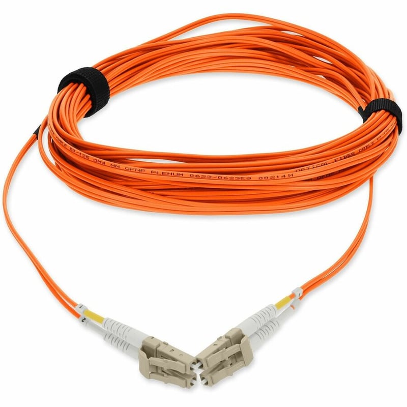 AddOn 2m LC to LC Orange OM4 Duplex OFNP (Plenum-Rated) TAA Fiber Patch Cable