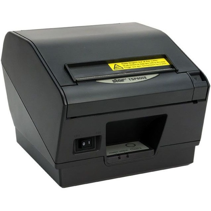 Star Micronics TSP800II Thermal Receipt and Label Printer, USB - Cutter, External Power Supply Needed, Gray - Thumbnail 2