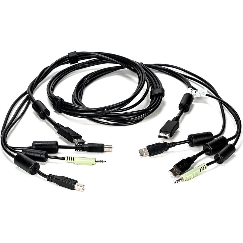 Vertiv Avocent USB Keyboard and Mouse, DisplayPort and Audio Cable, 6 ft. for Vertiv Avocent SV and SC Series Switches - Thumbnail 1