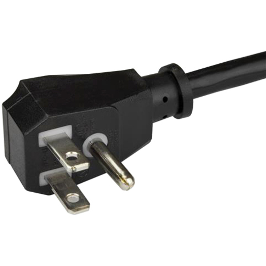 StarTech.com 10ft (3m) Computer Power Cord, Flat 5-15P to C13, 10A 125V, 18AWG, Black Replacement AC PC Power Cord, TV/Monitor Power Cable - Thumbnail 3