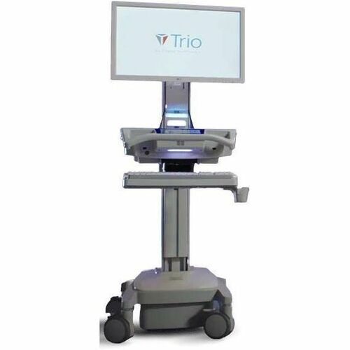 Capsa Healthcare - Trio Powered Chassis (207208) - Smart Powered Mobile Computing Cart - 120V Power System - Electronic Lift - 655Wh Battery