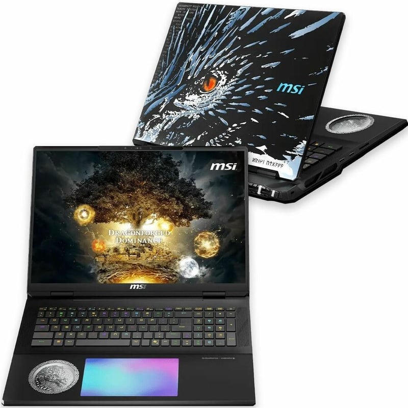 MSI Titan 18 HX Dragon Edition Norse Myth A2XW Titan 18 HX Dragon Edition Norse Myth A2XWJG-440US 18" Gaming Notebook - UHD+ - 120 Hz - Intel Core Ultra 9 285HX - 96 GB - 6 TB SSD - Norse Myth Dragon Edition - Thumbnail 3