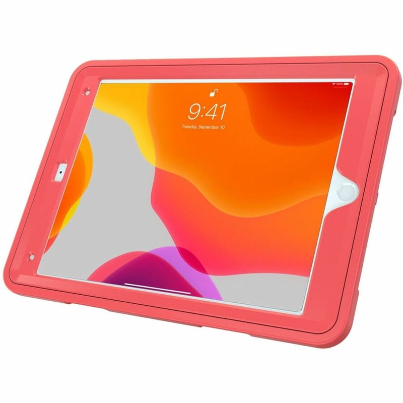 CTA Digital Protective Case with Build in 360ð Rotatable Grip Kickstand for iPad 7th/ 8th/ 9th Gen 10.2, iPad Air 3, iPad Pro 10.5, Red - Thumbnail 2