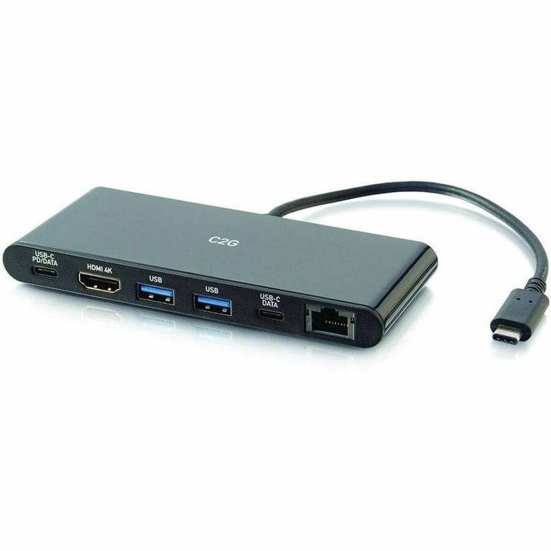 C2G USB C Docking Station Kit - Includes Docking Station with USB C, HDMI, USB, and Ethernet and 6ft HDMI Cable - Thumbnail 3