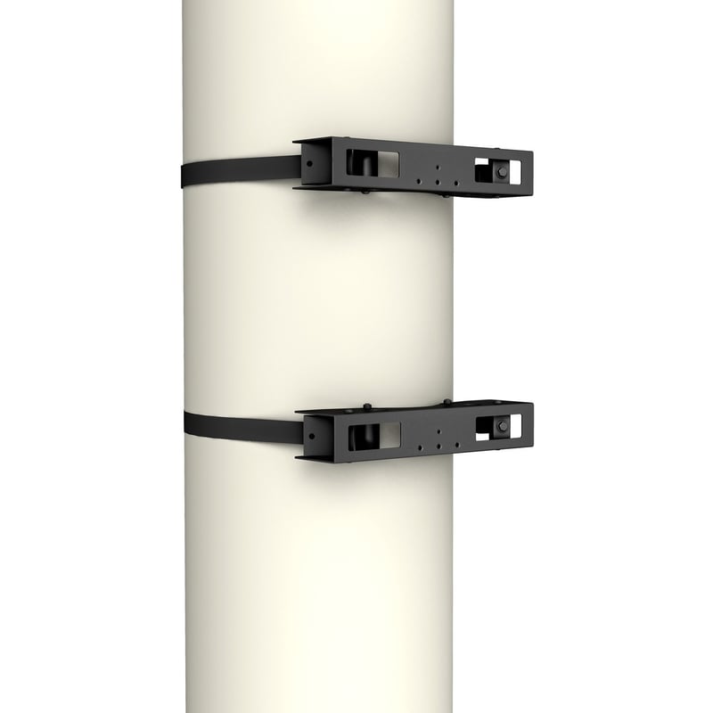 Chief Structural Column Adapter Wall Mount - Black - Landscape - Thumbnail 1