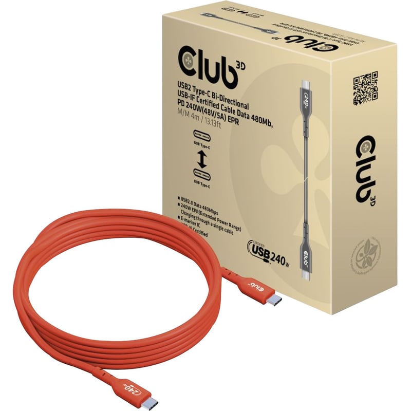 Club 3D USB-C Data Transfer Cable - Thumbnail 1