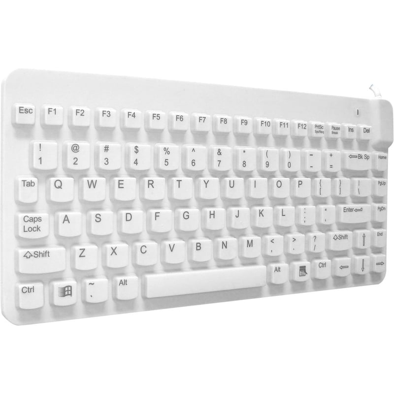 Man & Machine Premium Waterproof Disinfectable Silent 12" Keyboard - Thumbnail 4