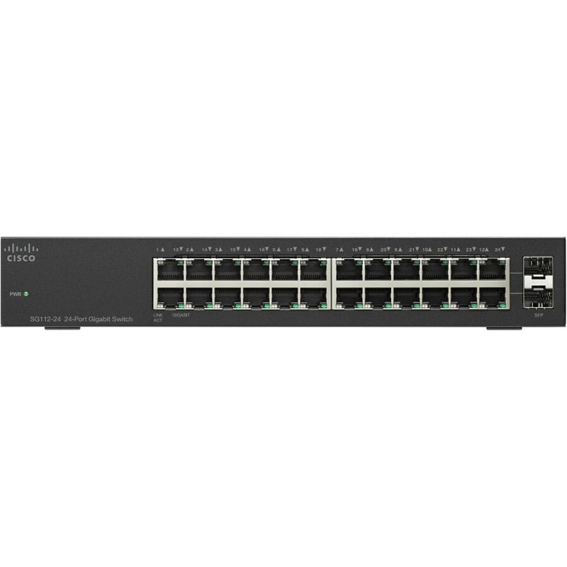 Cisco SG112-24 Compact 24-Port Gigabit Switch - Thumbnail 2
