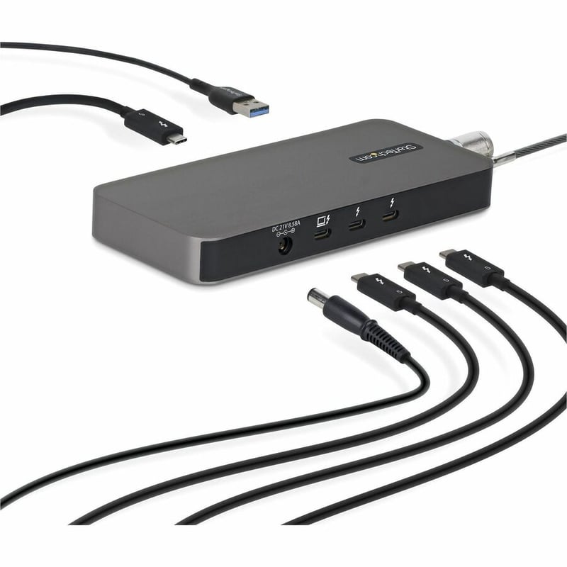 StarTech 4-Port Thunderbolt 5 Hub with Thunderbolt™ Share KVM, 80 / 120Gbps, 8K Multi-Display, 140W PD, USB-A 10Gbps, TB4 & USB4 - Thumbnail 2
