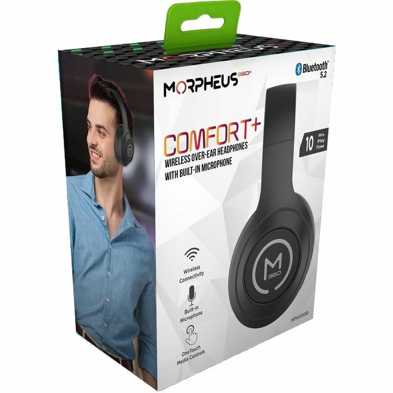 MORPHEUS 360 COMFORT PLUS BLUETOOTH OVER-EAR HEADPHONES, WIRELESS HEADSET WITH B - Thumbnail 2
