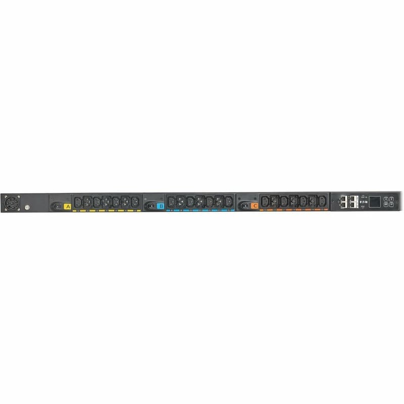 Eaton Metered Outlet Rack PDU G4, 0U, 41U, universal input, 5-23kW, 16-55A, 200-415V, 42 outlets (24)C13 (18)C39, front entry power cord - Thumbnail 2