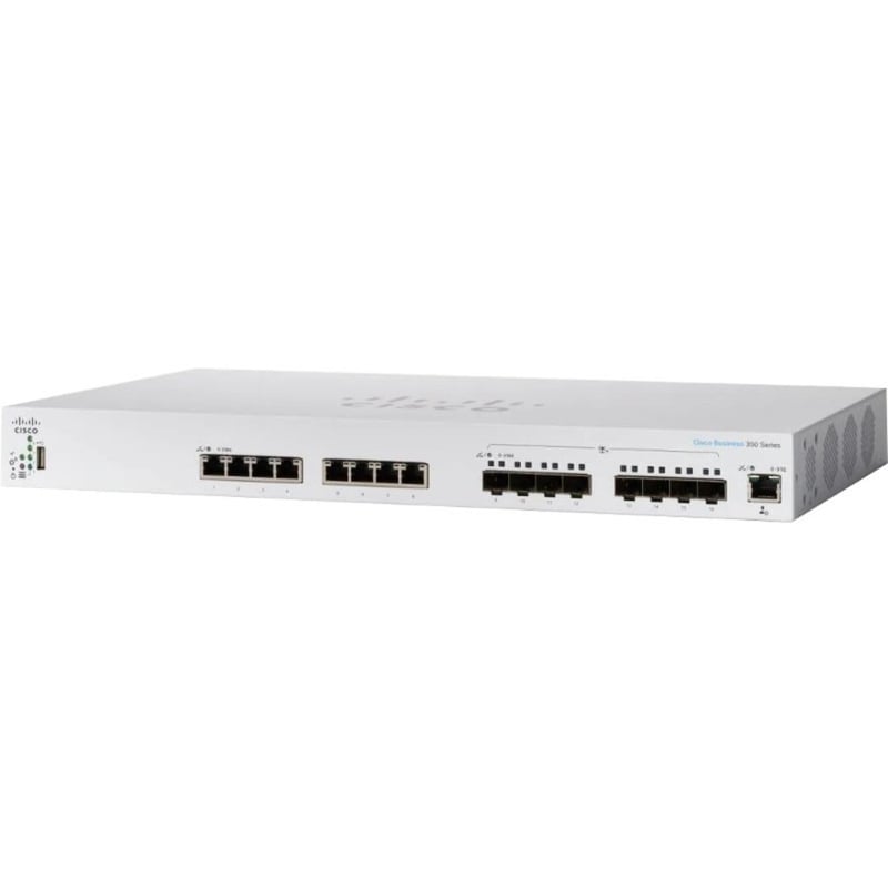 CBS350 MANAGED 8-PORT GE, POE, EXT PS, 2X1G COMBO - Thumbnail 3