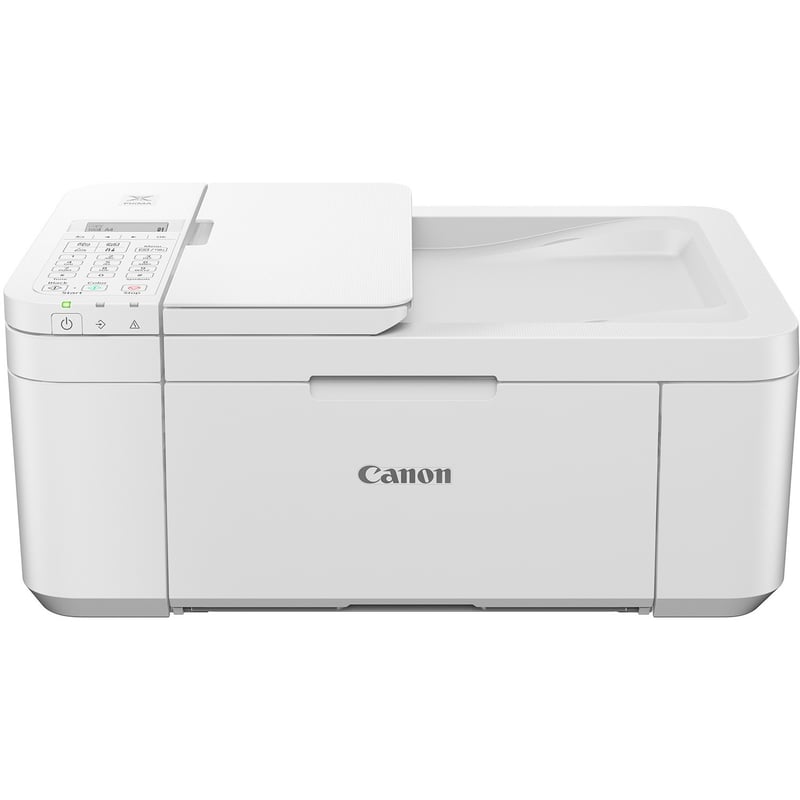 Canon PIXMA TR4720 Inkjet Multifunction Printer-Color-White-Copier/Fax/Scanner-4800x1200 dpi Print-Automatic Duplex Print-100 sheets Input-Color Flatbed Scanner-1200 dpi Optical Scan-Color Fax-Wireless LAN - Thumbnail 1