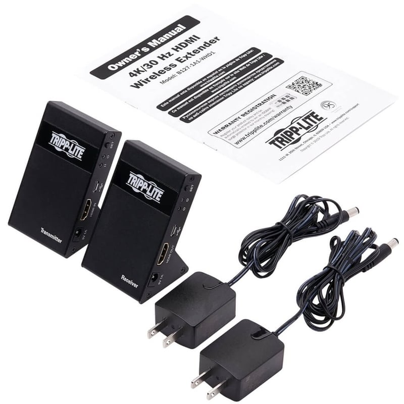 Tripp Lite by Eaton Wireless HDMI Extender Kit Transmitter/Receiver Zero Latency 4K 7.1 Audio HDCP 2.2 Up to 98 ft. (30 m) - Thumbnail 4