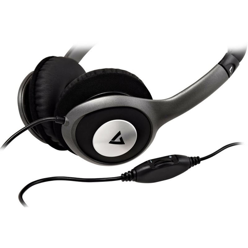 V7 Deluxe Stereo Headphones with Volume Control - Thumbnail 2