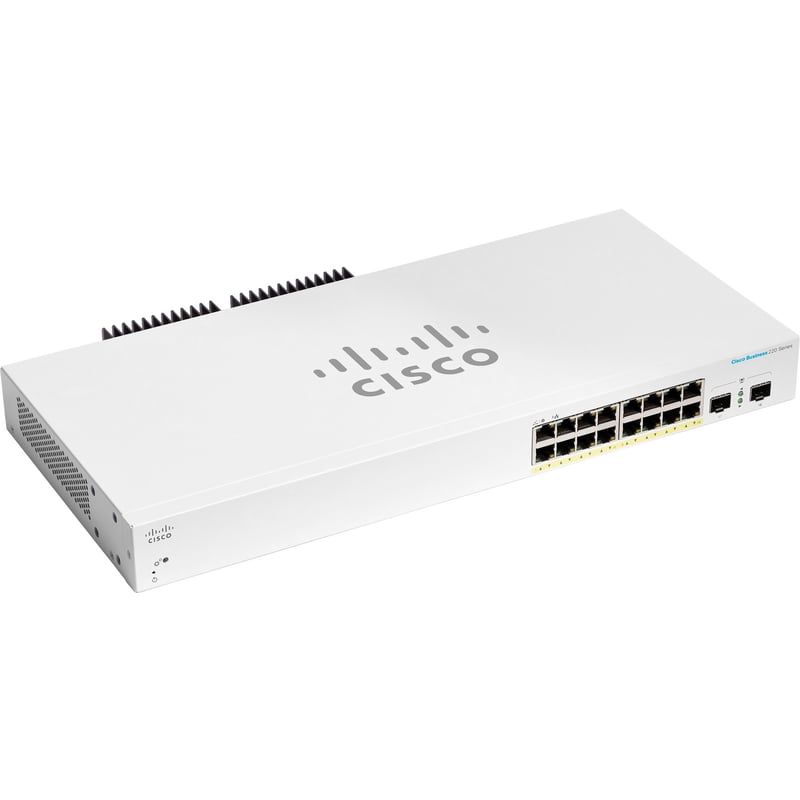 CBS220 SMART 16-PORT GE, POE, 2X1G SFP - Thumbnail 1