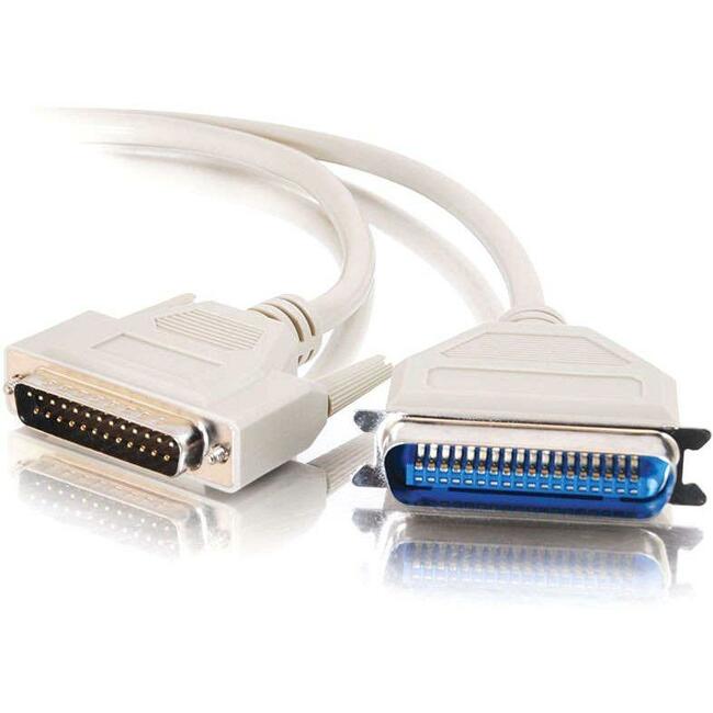 C2G 6ft DB25 Male to Centronics 36 Male Parallel Printer Cable - Thumbnail 1