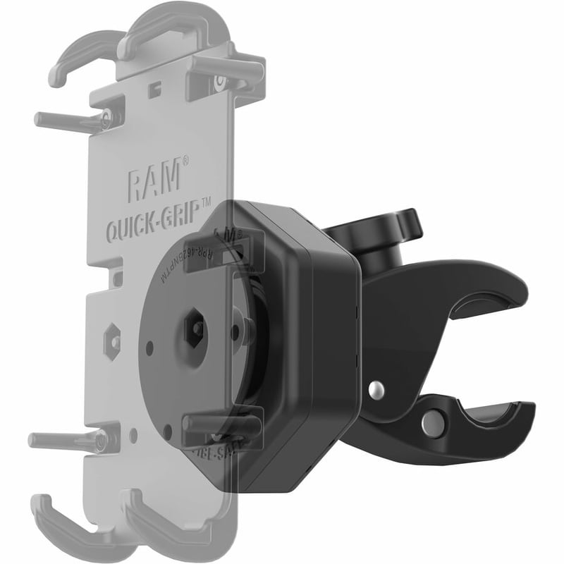 RAM Mounts Tough-Claw Clamp Mount for Smartphone, Camera, Computer, GPS, Electronic Equipment - Landscape/Portrait - Thumbnail 2