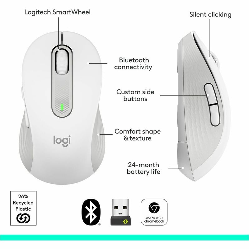 Logitech Signature M650 (Off-white) - Thumbnail 5
