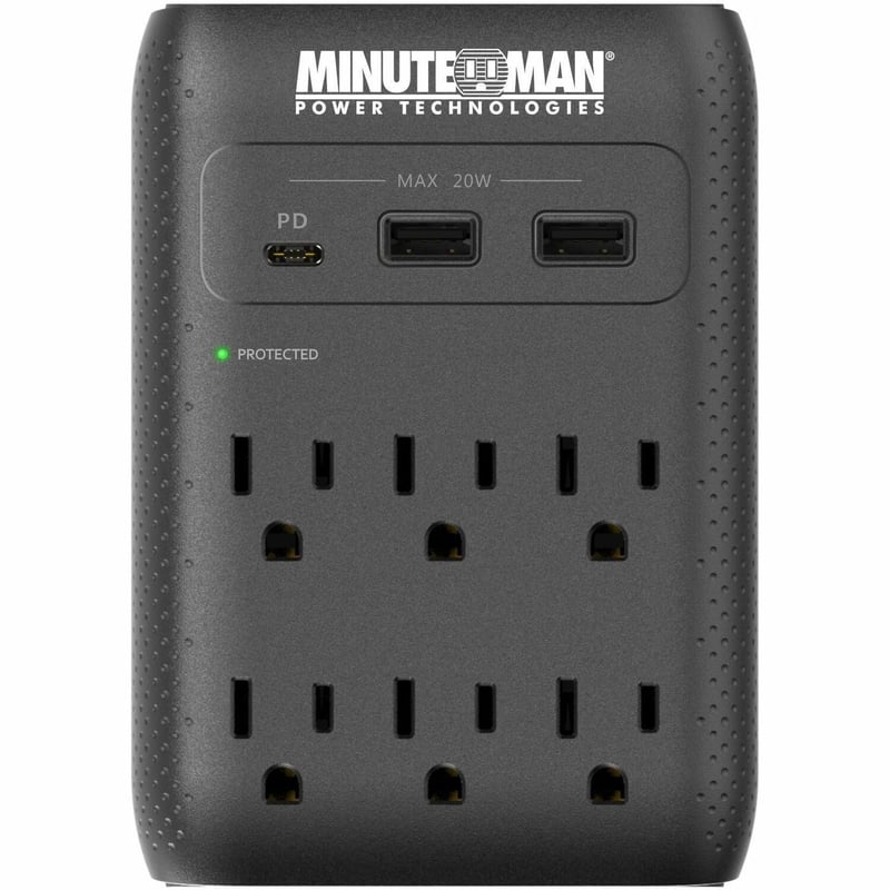 SURGE WALL TAP 2160J USB CHARGER MMS 6-OUTLET WALL TAP SURGE - Thumbnail 1