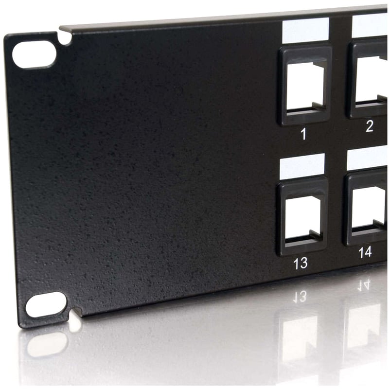 C2G 24-Port Blank Keystone/Multimedia Patch Panel - Thumbnail 5