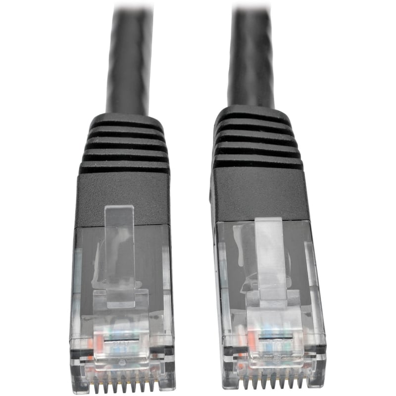 Eaton Tripp Lite Series Cat6 Gigabit Molded (UTP) Ethernet Cable (RJ45 M/M), PoE, Black, 5 ft. (1.52 m)