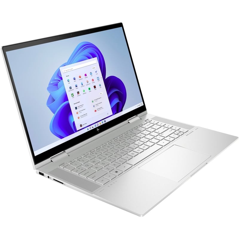 HP ENVY x360 15-ed1010nr 15.6" Touchscreen Convertible 2 in 1 Notebook - Full HD - Intel Core i7 11th Gen i7-1165G7 - 8 GB - 512 GB SSD - English Keyboard - Natural Silver - Thumbnail 2