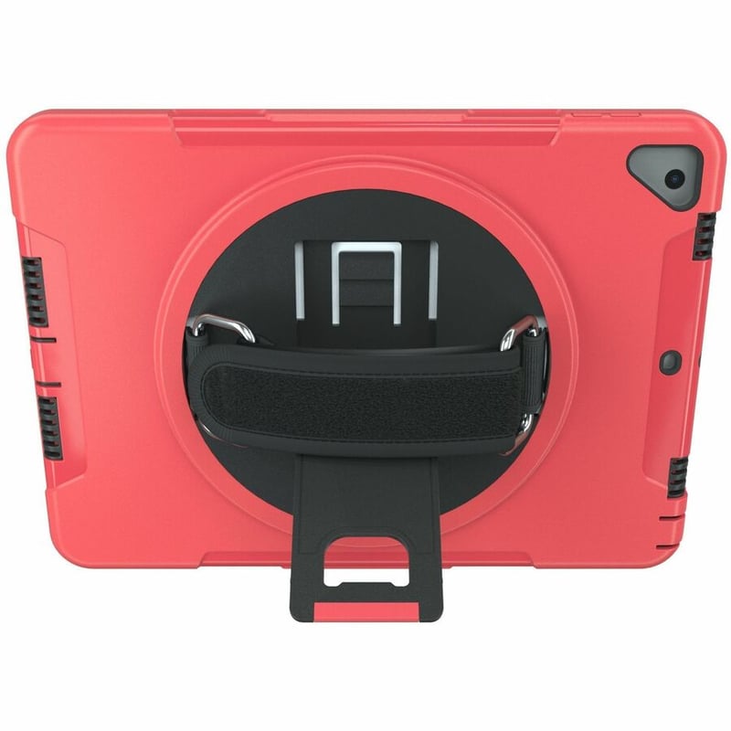 CTA Digital Protective Case with Build in 360ð Rotatable Grip Kickstand for iPad 7th/ 8th/ 9th Gen 10.2, iPad Air 3, iPad Pro 10.5, Red - Thumbnail 3