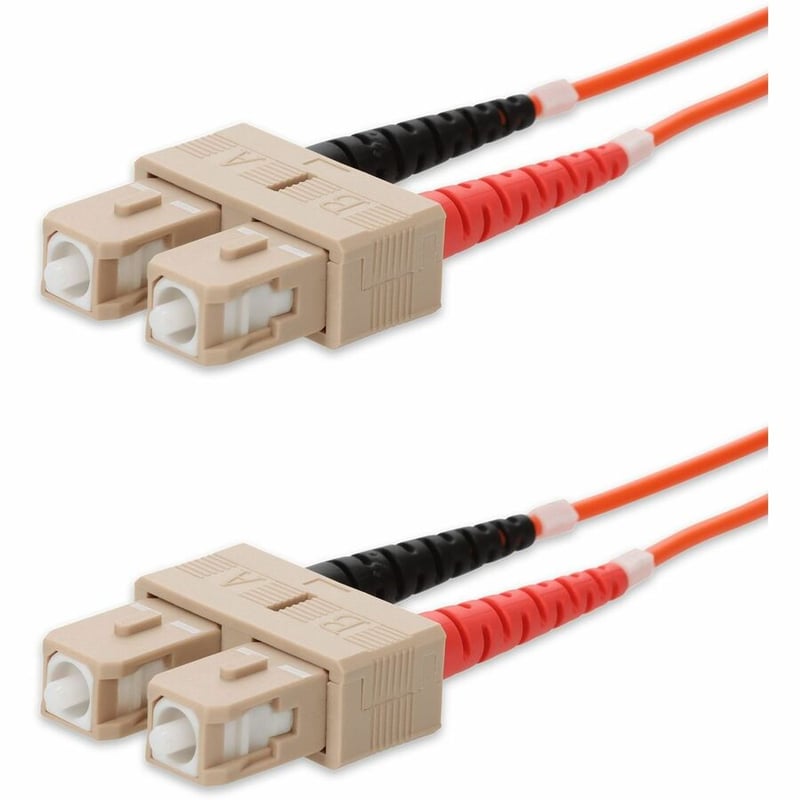 AddOn 15m SC to SC Orange OM1 Duplex OFNR (Riser-Rated) TAA MMF Fiber Patch Cable - Thumbnail 2