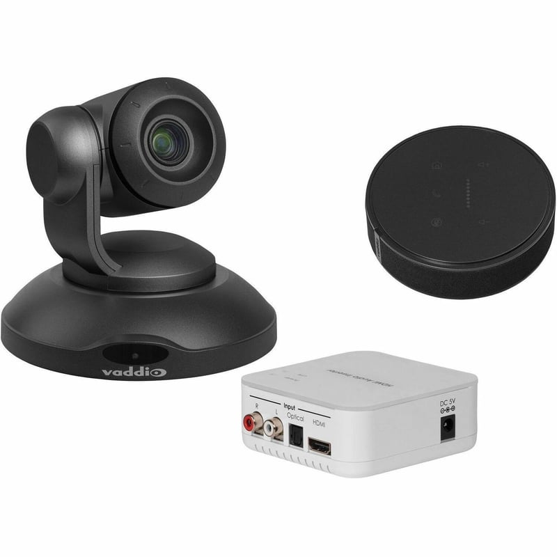 Vaddio ConferenceSHOT AV Conference Room System - Includes PTZ Camera, TableMIC Conference Microphone, and Embedder - Thumbnail 1
