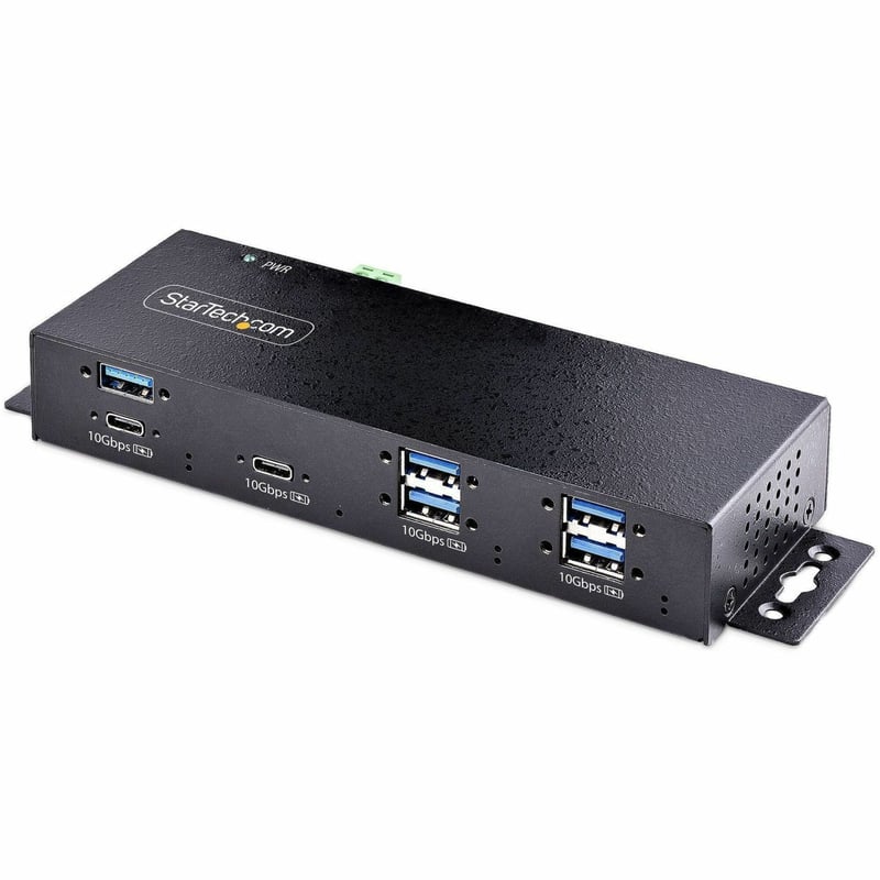 INDUSTRIAL USB 10GBPS HUB FOR LAPTOPS/DESKTOPS - USB CHARGING - Thumbnail 1