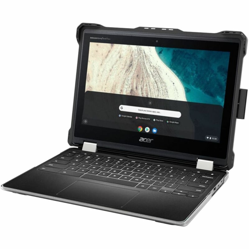 MAXCases, Chromebook cases, 11, 11 inches, ideal for schools, dirt-resistant, shock absorption, Acer R752T Chromebook Spin 511, custom color, clear, black - Thumbnail 2